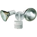 Heath-Zenith Motion Activated Security Light, 120 V, 300 W, 2Lamp, Halogen Lamp, MetalPlastic Fixture HZ-5411-WH